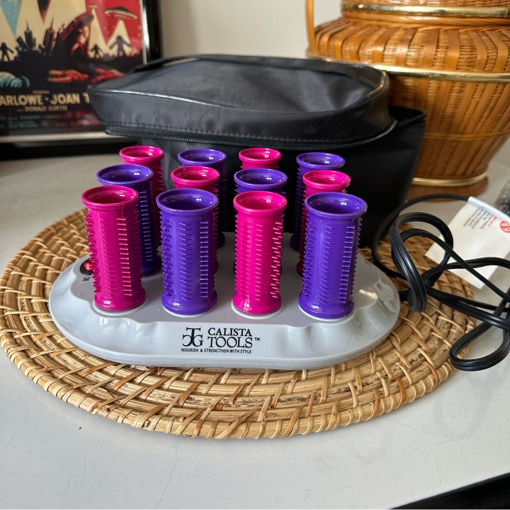 Calista Tools Hot Rollers With Storage Bag and Clips